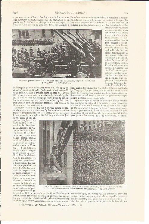 LAMINA V05083: Mussolini en el balcon del palacio de Venezia, Roma