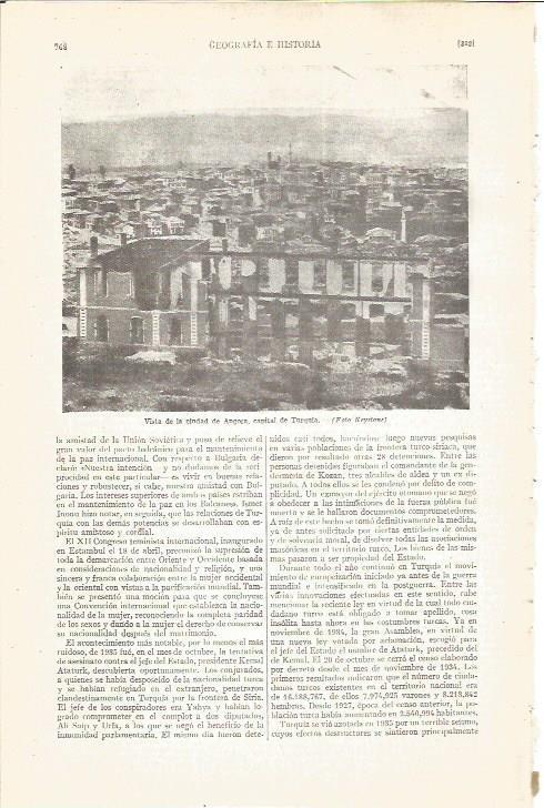 LAMINA V05100: Vista de Angora, Turquia