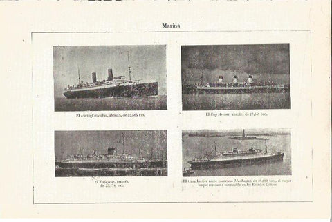 LAMINA V05107: Imagenes de barcos