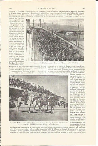 LAMINA V05104: Inaguracion del primer puente colgante en Belgrado