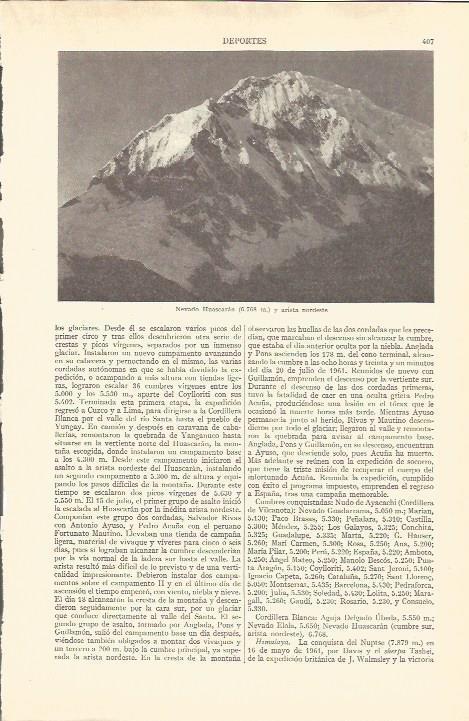 LAMINA V05243: Nevado Huascaran, Peru