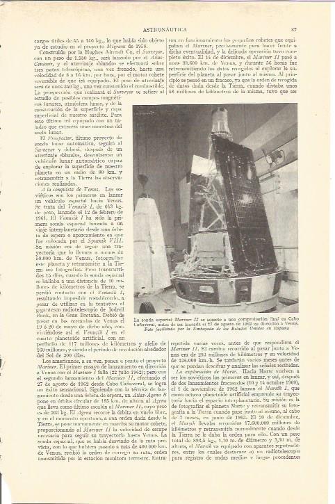 LAMINA V05181: Sonda espacial Mariner II en Cabo Cañaveral