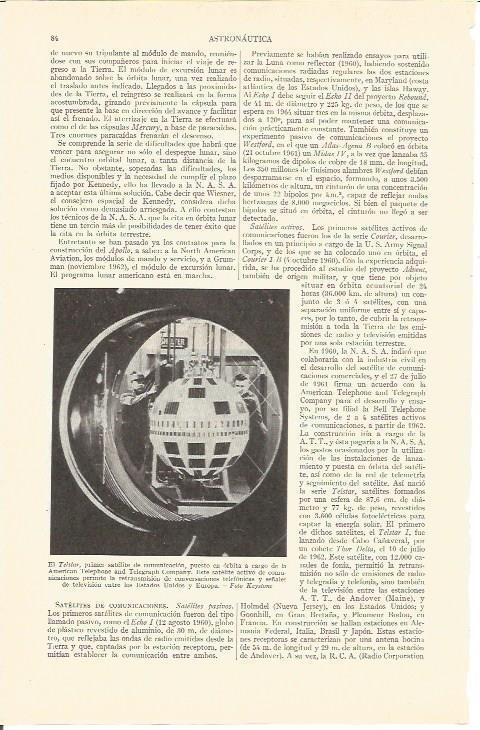 LAMINA V05179: Satelite Telstar