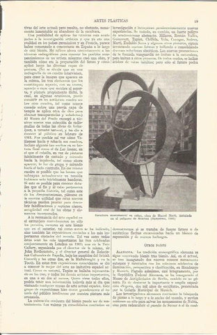 LAMINA V05166: Escultura en poligono de Monbau, por Marcel Mari