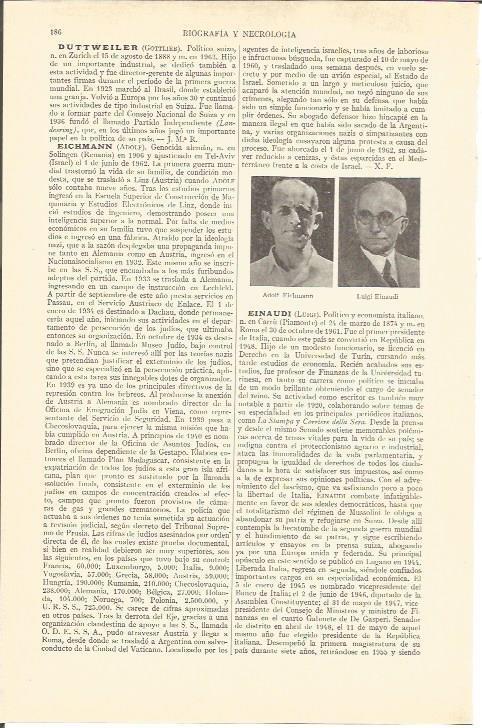 LAMINA V05205: Adolf Eichmann y Luigi Einaudi
