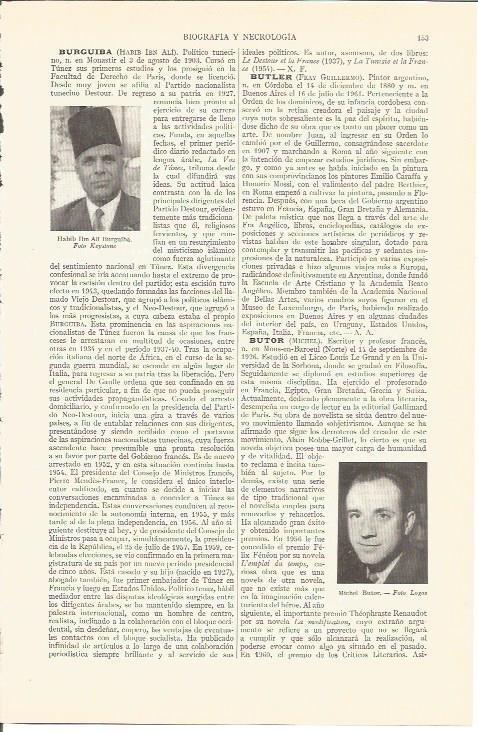 LAMINA V05198: Habib Ibn Burguiba y Michel Butor