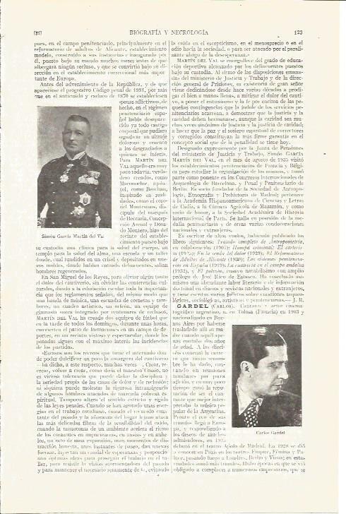 LAMINA V04968: Simon Garcia Martin del Val y Carlos Gardel
