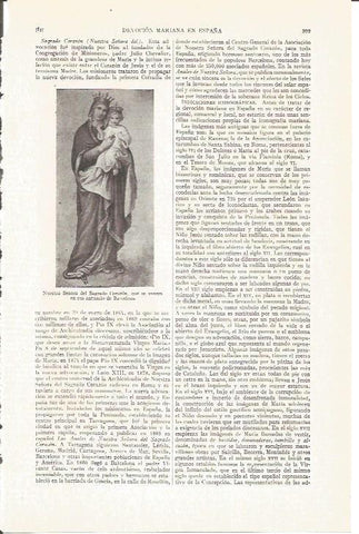 LAMINA V04993: Nuestra Señora del Sagrado Corazon, Barcelona