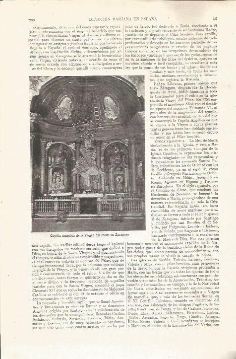 LAMINA V04981: Capilla de la Virgen del Pilar, Zaragoza