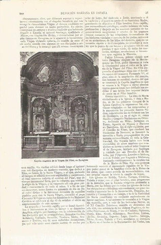 LAMINA V04981: Capilla de la Virgen del Pilar, Zaragoza