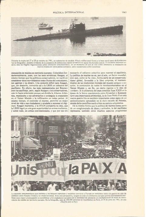 LAMINA V04932: Manifestacion Marcha para la Paz en Paris 1982