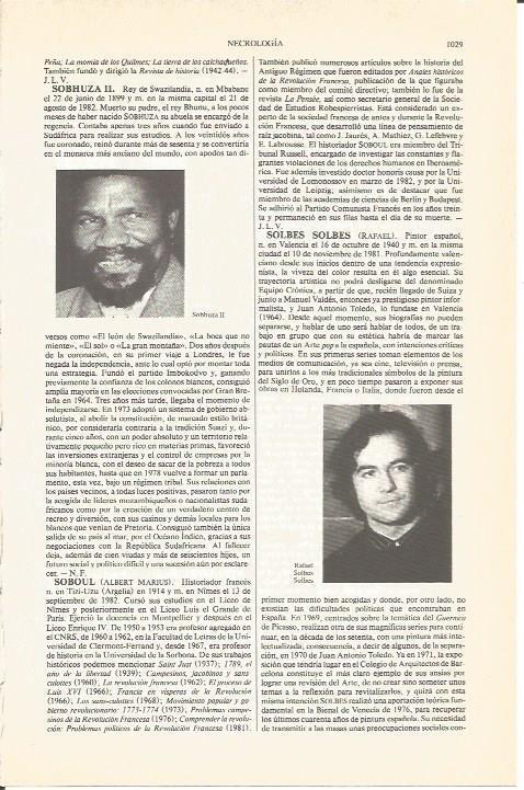 LAMINA V04923: Sobhuza II y Rafael Solbes Solbes