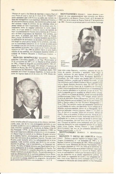 LAMINA V04917: Robert Montgomery y Eugenio Montes