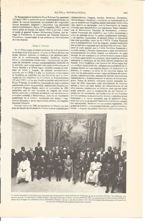 LAMINA V04933: 8ª Conferencia Cumbre Franco-Africana en Paris 1981
