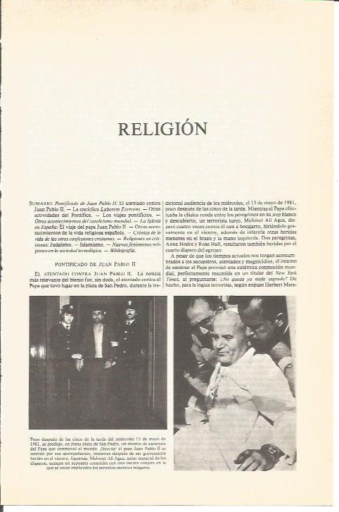 LAMINA V04934: Juan Pablo II herido en intento de asesinato