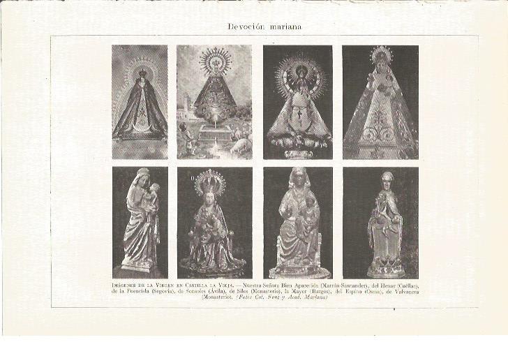 LAMINA V04997: Imagenes de la Virgen en Castilla la Vieja