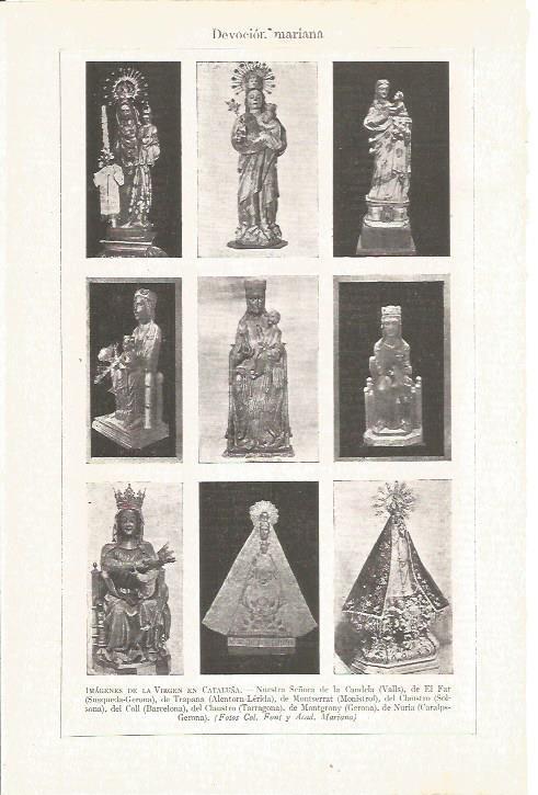 LAMINA V04998: Imagenes de la Virgen en Cataluña