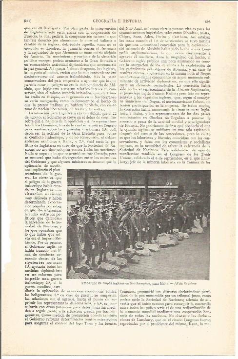 LAMINA V05078: Embarque de tropas en Southampton