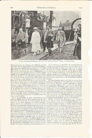 LAMINA V05068: Reina Guillermina de Holanda en Escocia