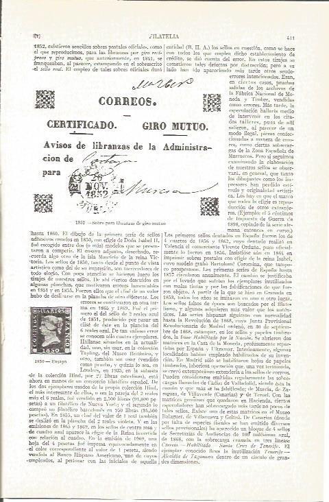 LAMINA V05012: Sobre para libranzas de giro mutuo 1852