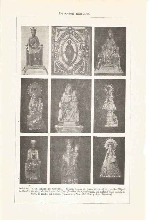 LAMINA V05002: Imagenes de la Virgen en Navarra