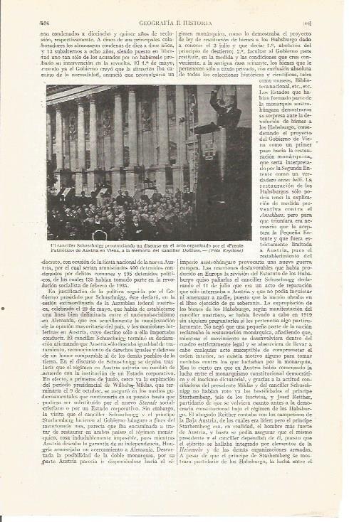 LAMINA V05032: Canciller Schuschinigg pronunciando discurso