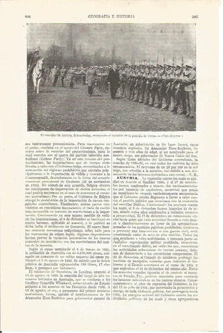 LAMINA V05031: Canciller Schuschinigg pasando revista a la guardia de Viena