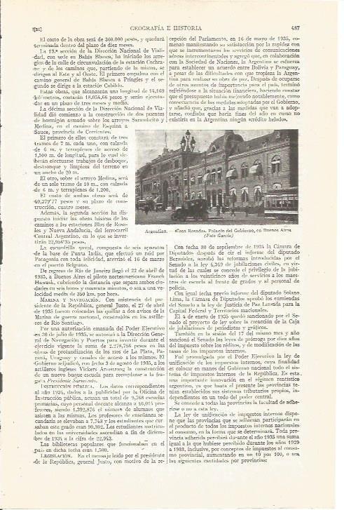 LAMINA V05029: Casa Rosada en Buenos Aires, Argentina