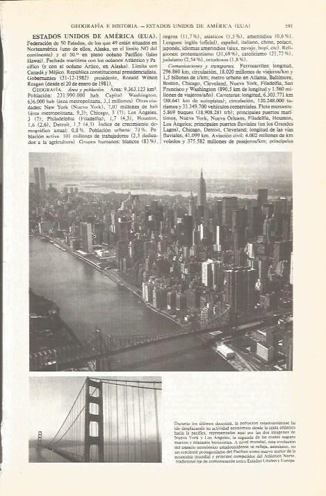 LAMINA V05462: Vista aerea de Nueva York