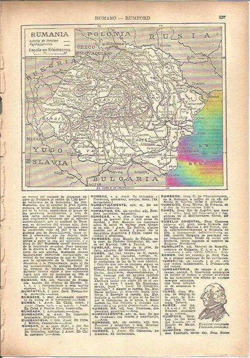 LAMINA V05495: Mapa de Rumania