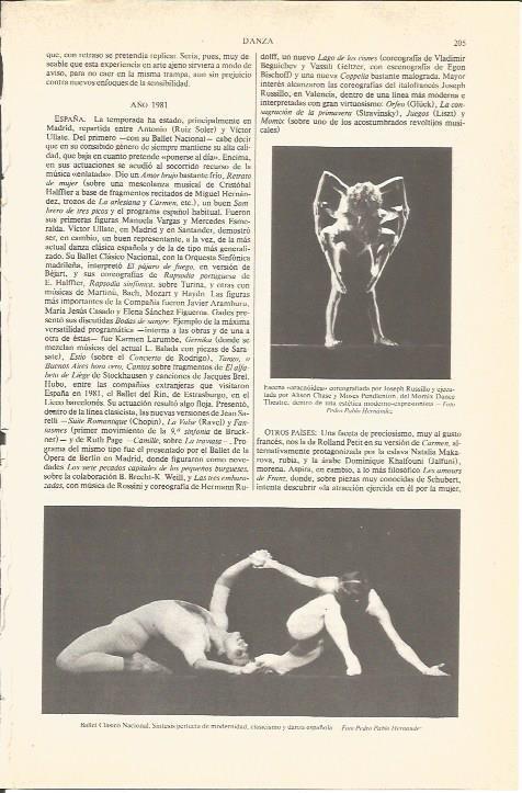 LAMINA V05418: Imagenes ballet clasico