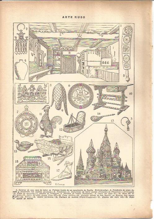 LAMINA V05497: Ejemplos arte ruso