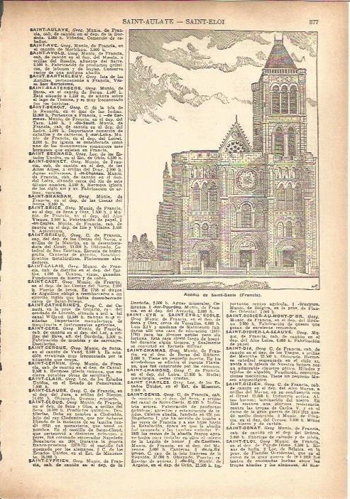 LAMINA V05500: Abadia de Saint-Denis, Francia