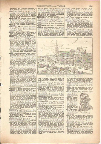 LAMINA V05557: Plaza del Teatro y Ayuntamiento de Varsovia