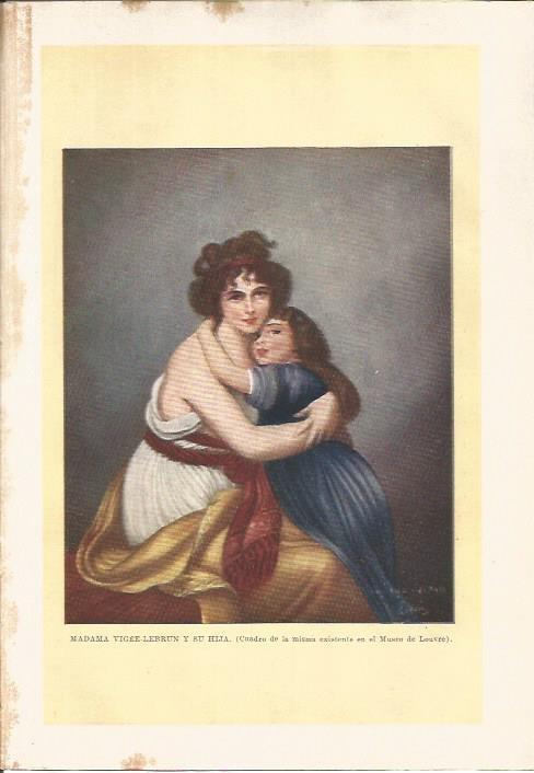 LAMINA V05569: Pintura de Madama Vigee-Lebrun y su hija