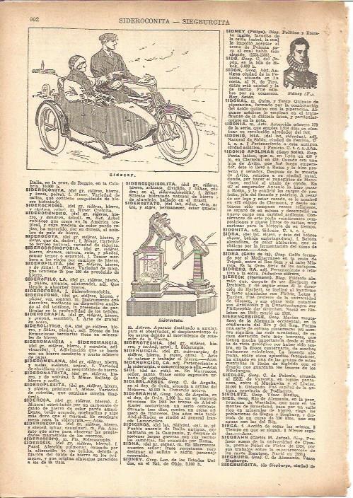 LAMINA V05519: Sidecar y siderostato