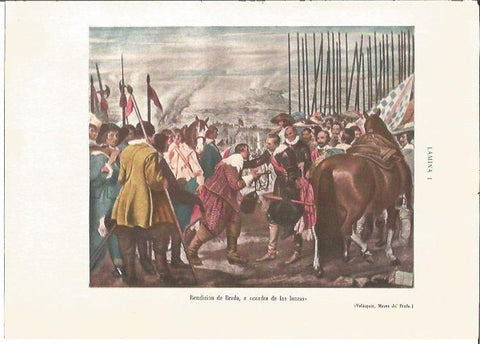 LAMINA V05304: Rendicion de Breda, por Velazquez