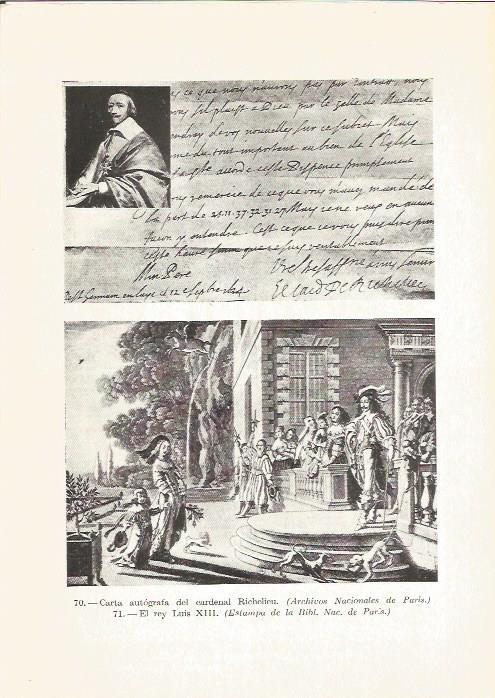 LAMINA V05299: Carta autografa del cardenal Richelieu y Luis XIII