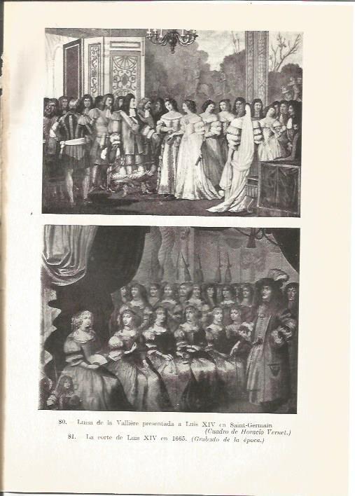 LAMINA V05312: Luis de la Valliere, por Horacio Vernet y la corte de Luis XIV en 1665