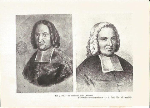 LAMINA V05323: Grabados del cardenal Julio Alberoni