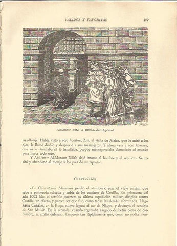 LAMINA V05263: Almanzor ante la tumba del Apostol