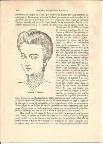 LAMINA V05289: Gabriela d'Estrees