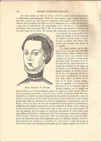 LAMINA V05281: Maria Manuela de Portugal