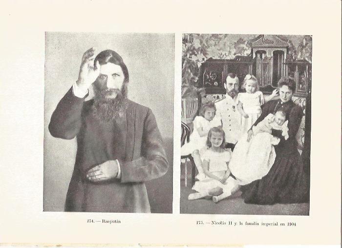 LAMINA V05378: Rasputin y Nicolas II con la familia imperial 