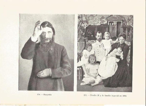 LAMINA V05378: Rasputin y Nicolas II con la familia imperial 