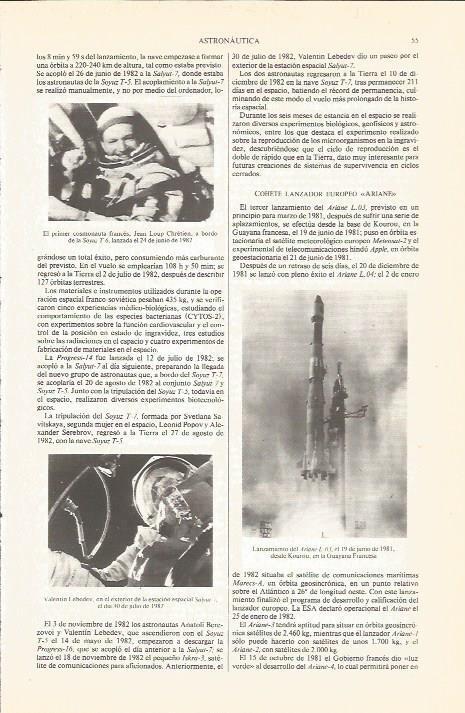 LAMINA V05402: Lanzamiento del Ariane L-03