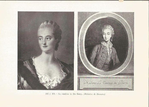 LAMINA V05332: Retratos condesa de Du Barry, por Drouais