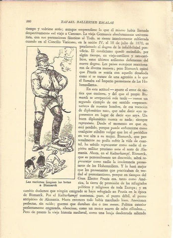 LAMINA V05372: Las naciones limpian las botas a Bismarck