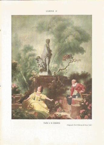 LAMINA V05334: Asalto a la ciudadela por Fragonard