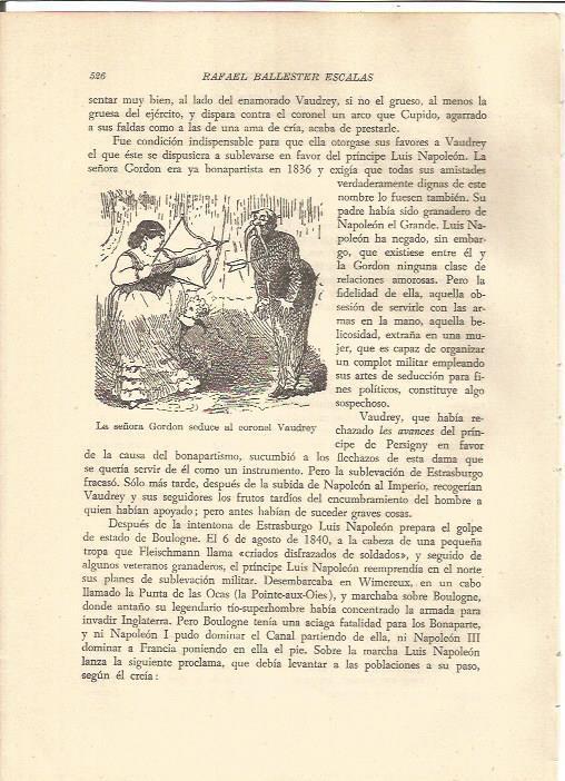 LAMINA V05360: La señora Gordon seduce al coronel Vaudrey